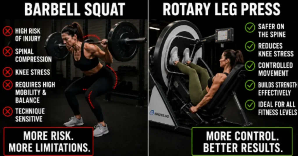 The Barbell Squat Should Be Replaced With A Rotary Leg Press