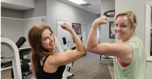 Clients flexing muscles - the gland you already have