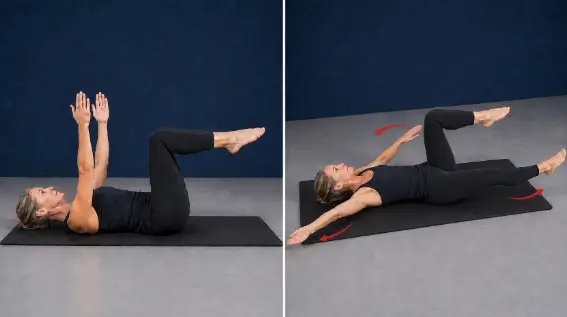 Dead Bug Exercise To Strengthen And Firm The Midsection